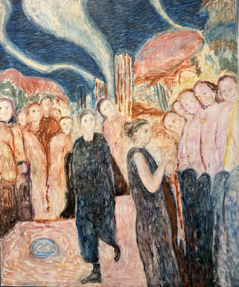 fire works .100x120cm.2024