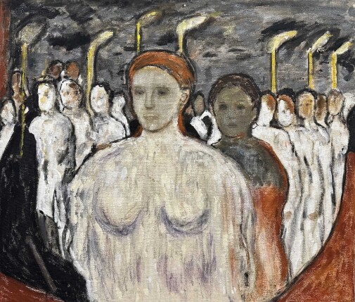 The industrial woman.60x70cm.2024